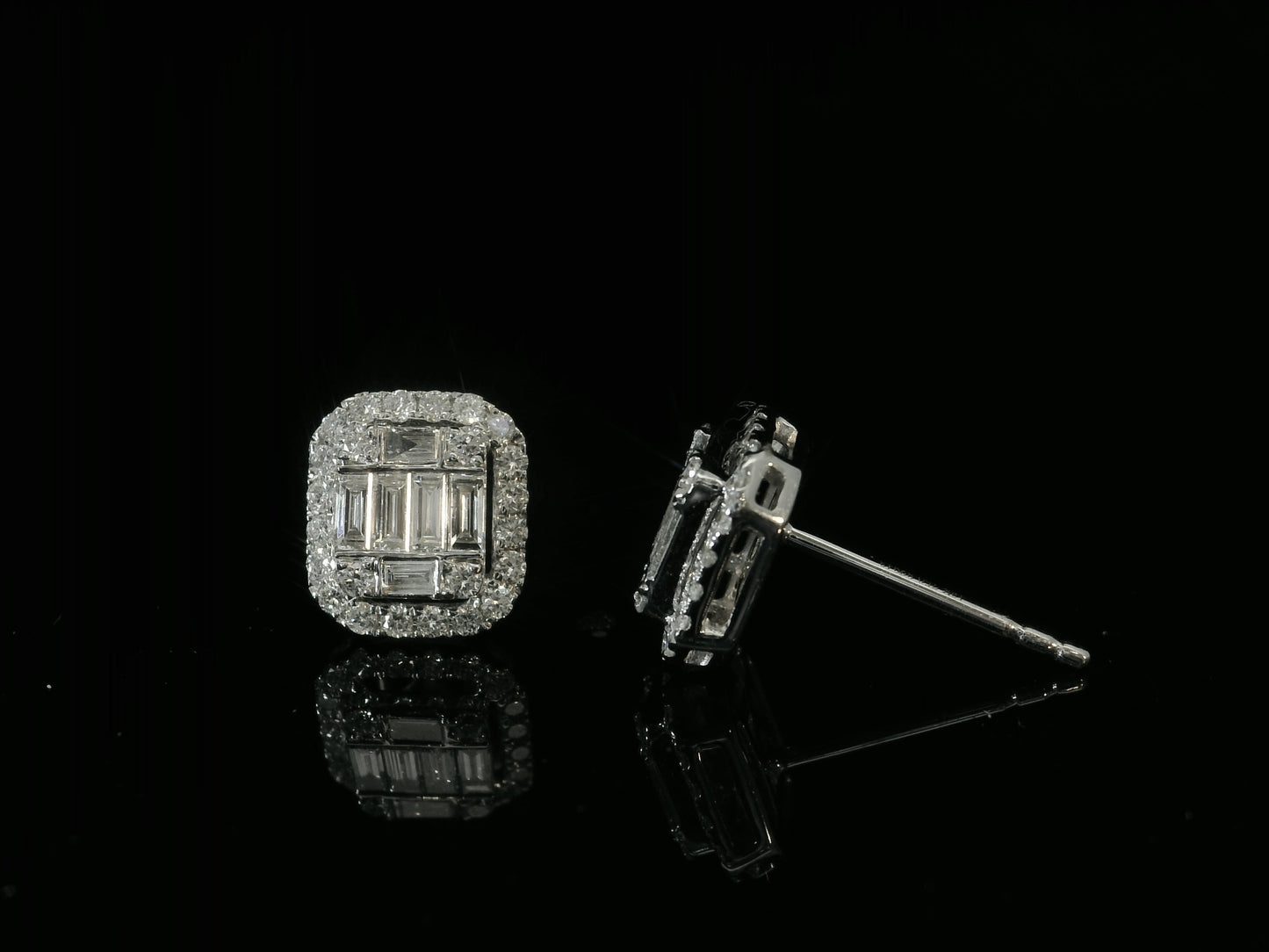18K WHITE GOLD DIAMOND EARRINGS Angelica Jewellers