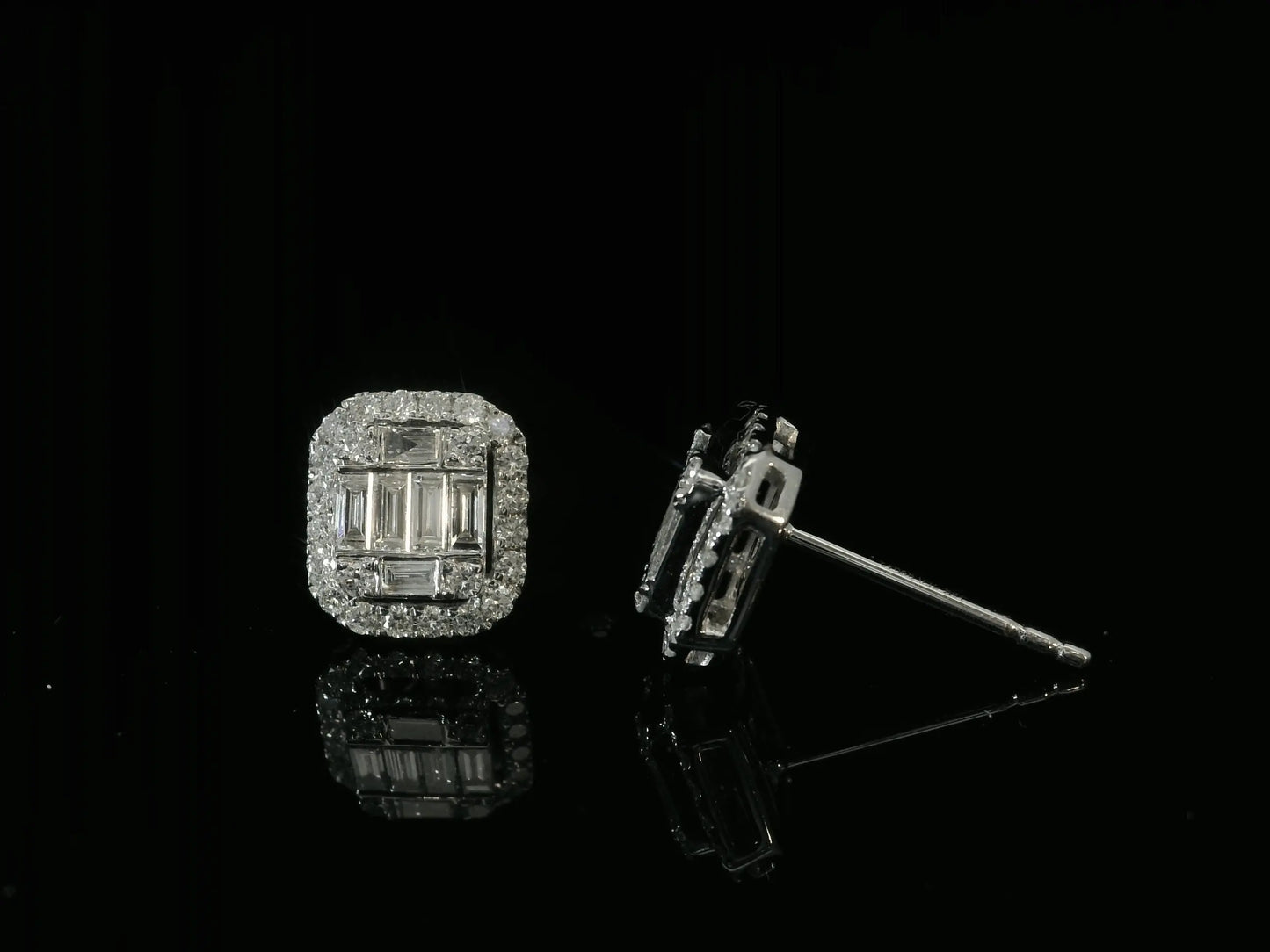 18K WHITE GOLD DIAMOND EARRINGS Angelica Jewellers