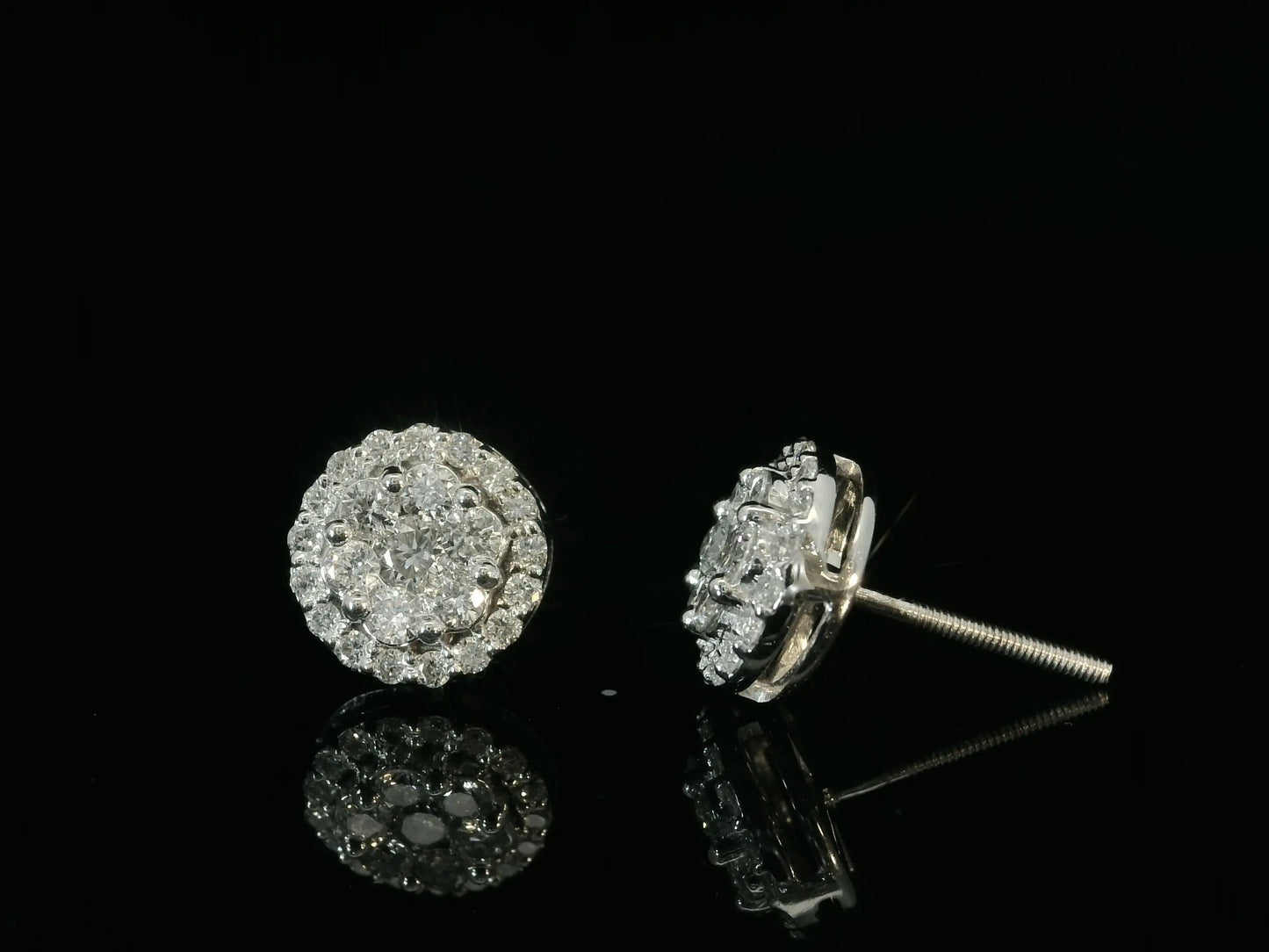 14K WHITE GOLD DIAMOND EARRINGS Angelica Jewellers