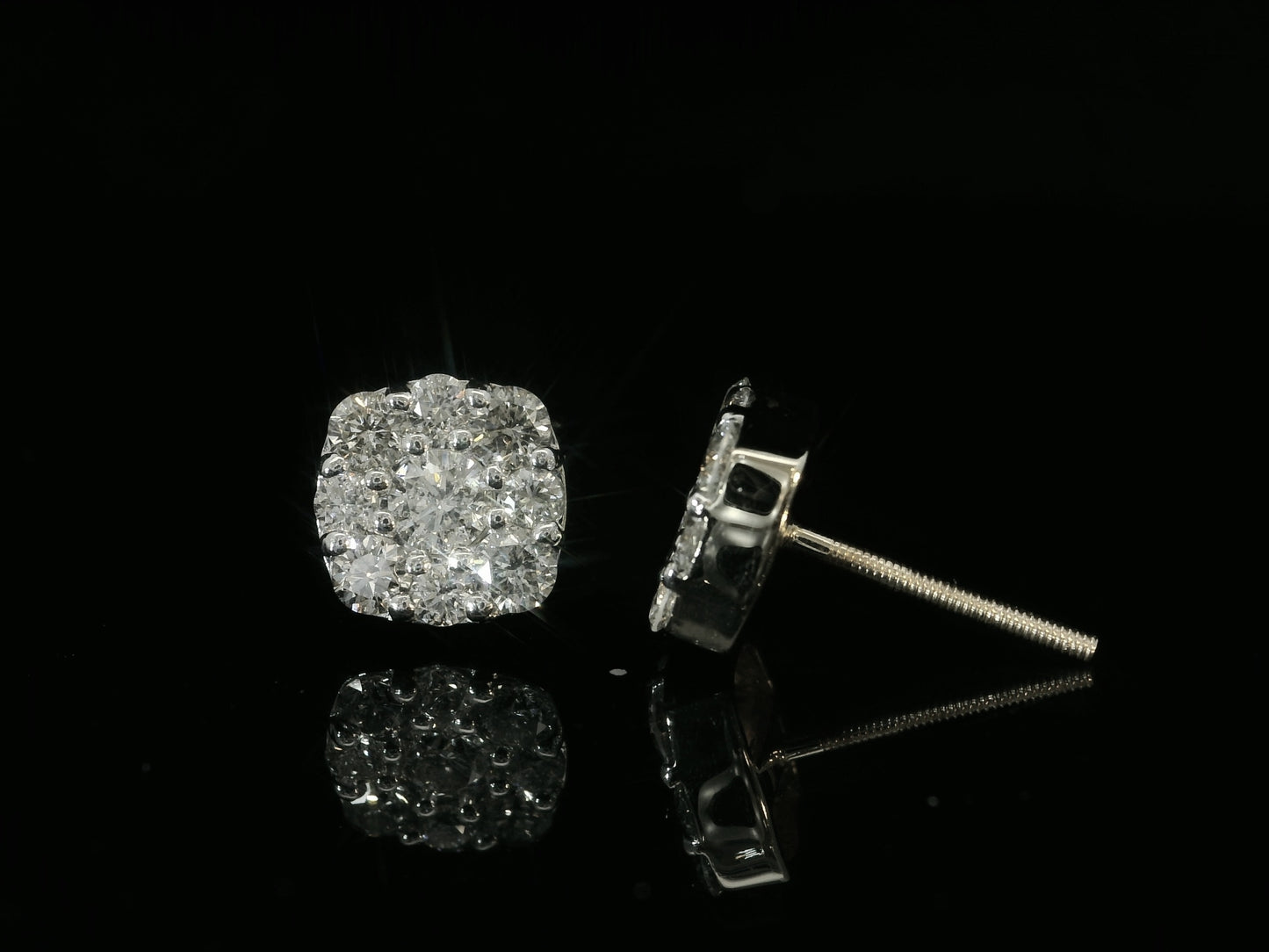 14K YELLOW GOLD DIAMOND EARRING