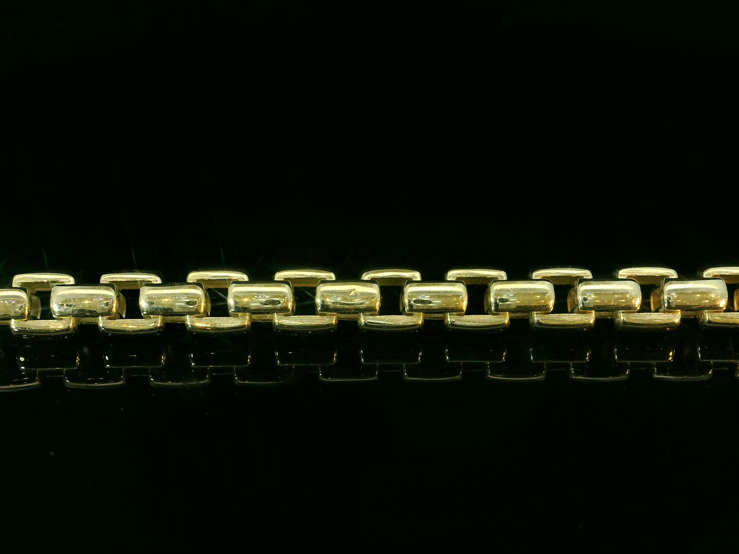 10K YELLOW GOLD BOX BRACELET