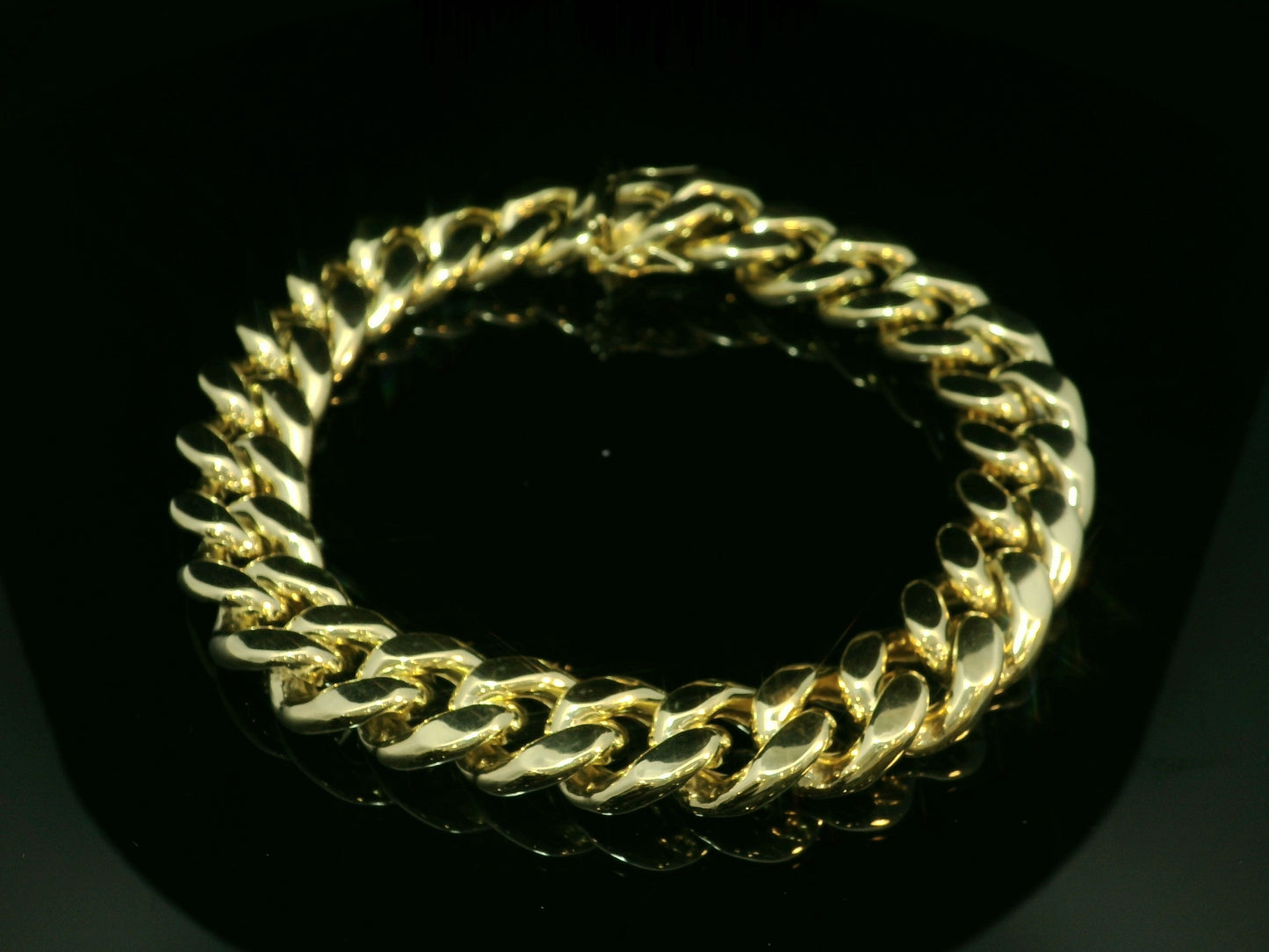 10K YELLOW GOLD 13MM CUBAN LINK BRACELET