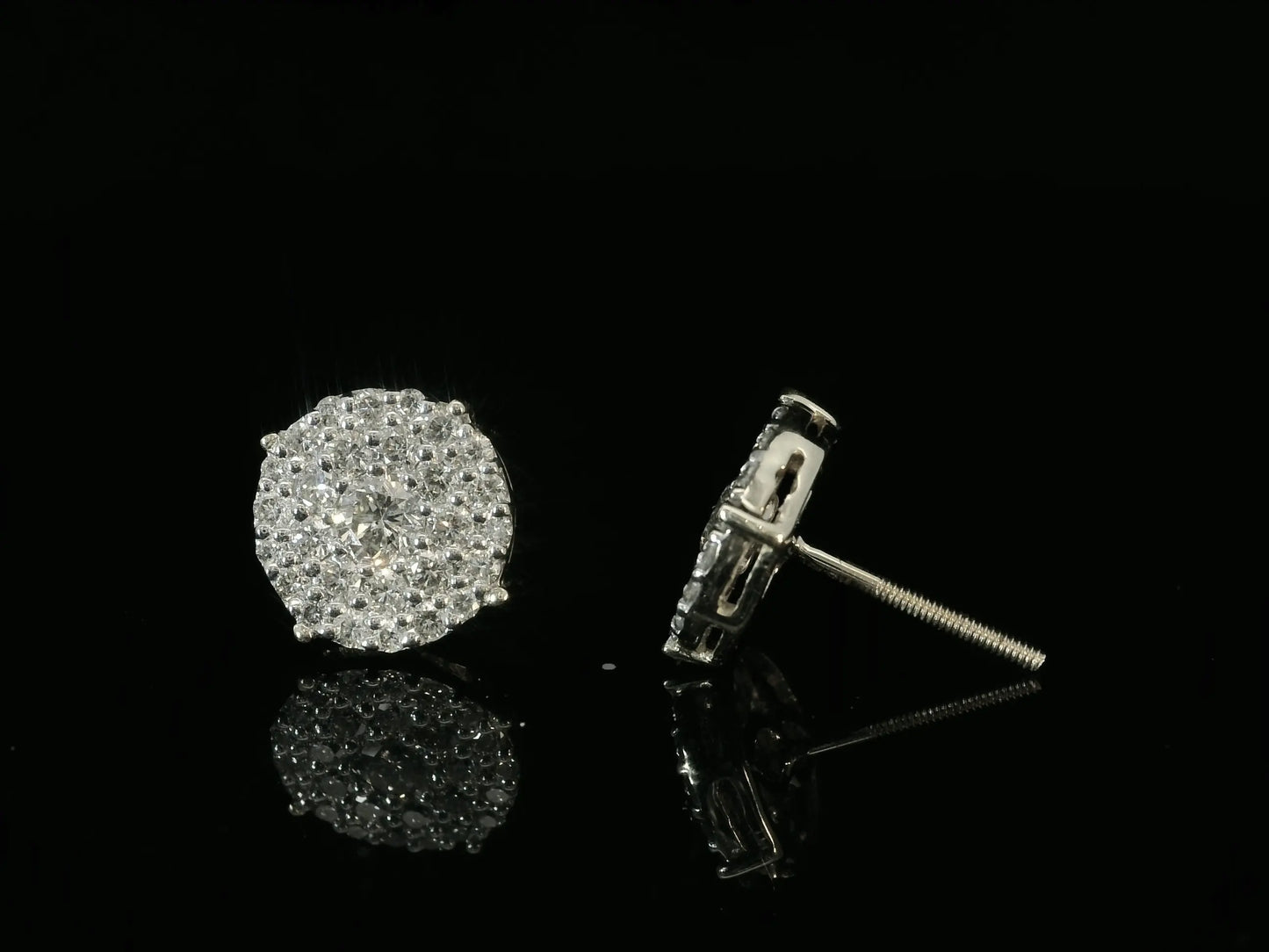 14K WHITE GOLD DIAMOND EARRINGS Angelica Jewellers