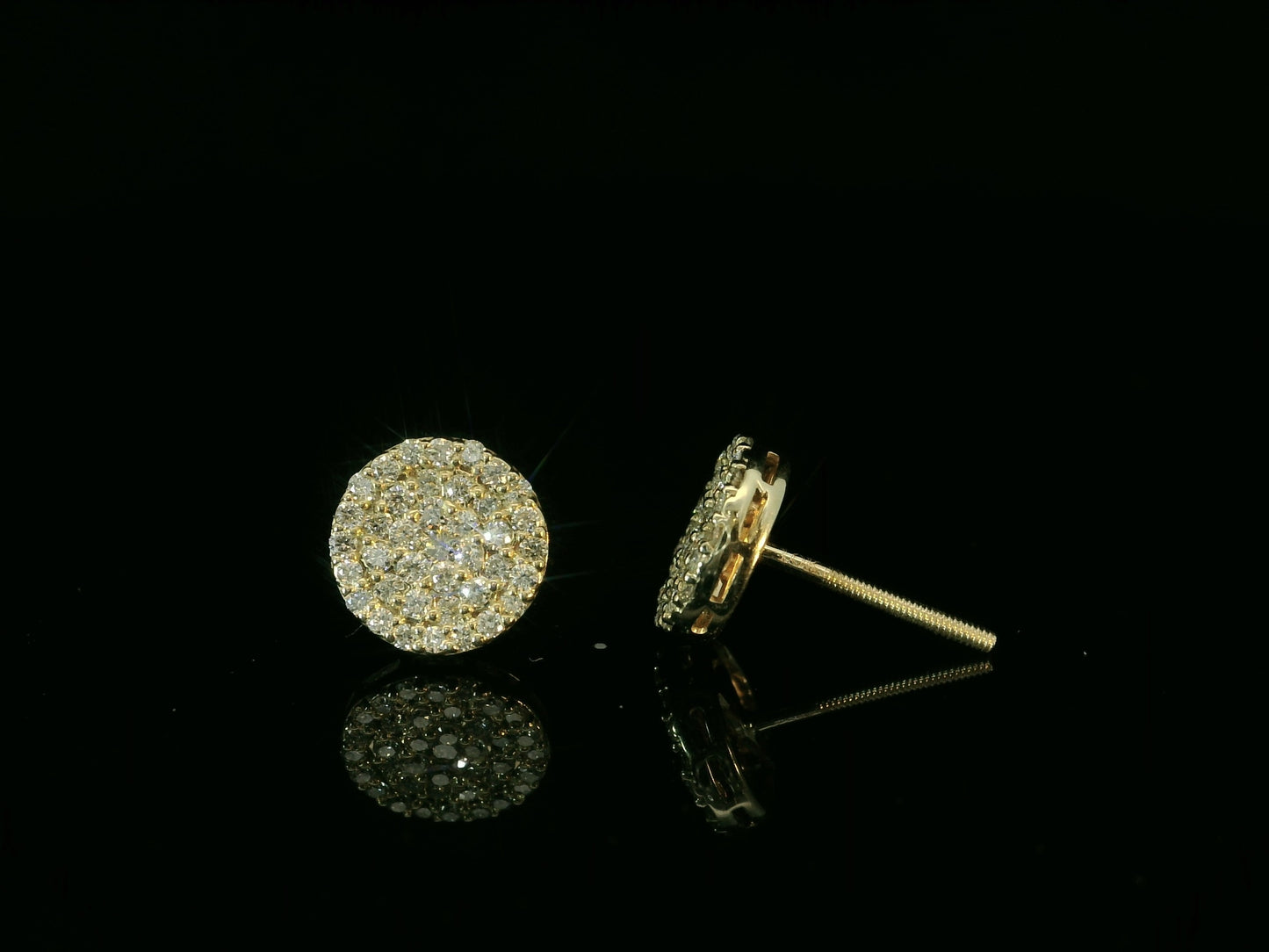 10K YELLOW GOLD DIAMOND EARRINGS