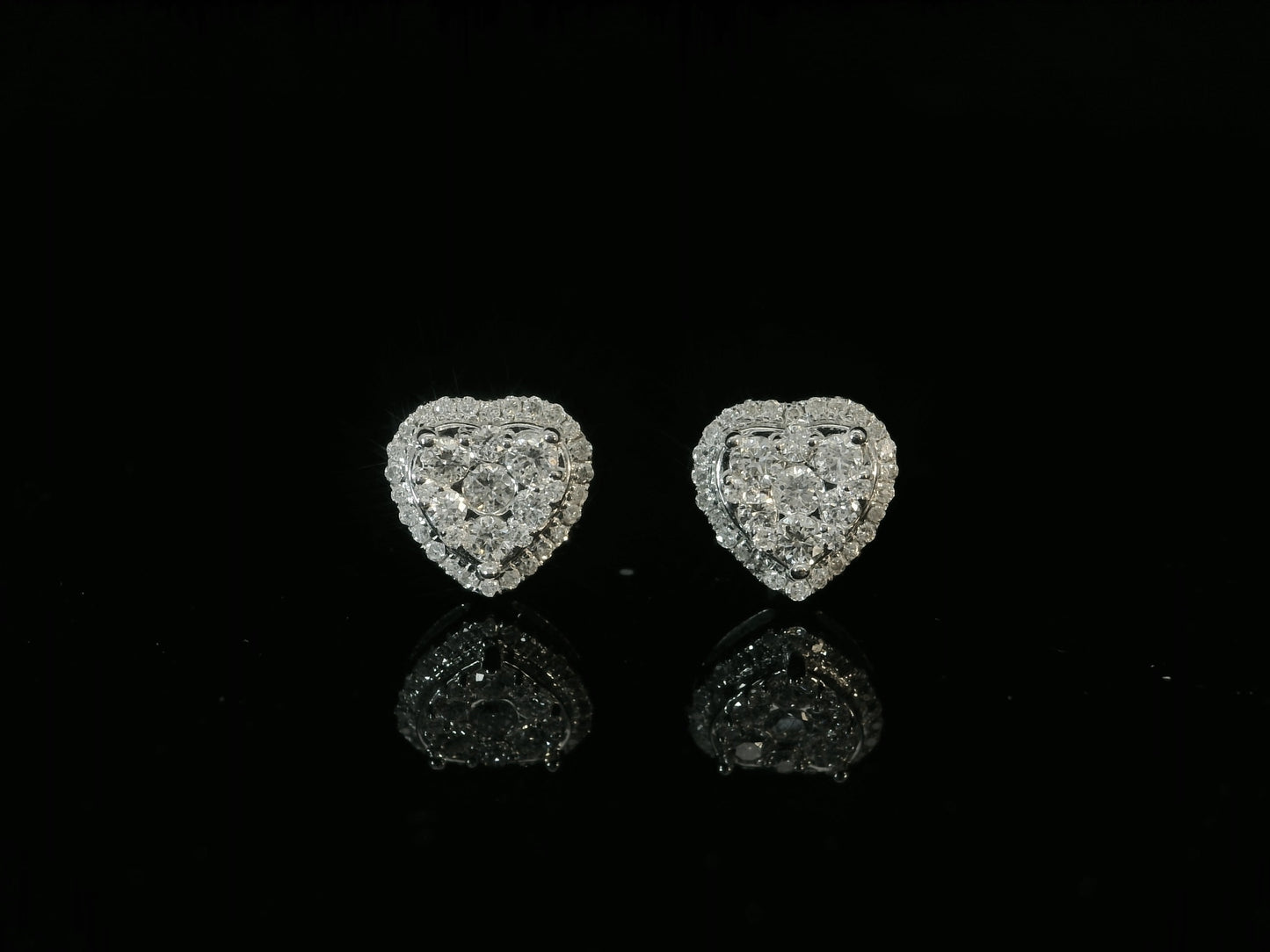 14K WHITE GOLD DIAMOND EARRINGS