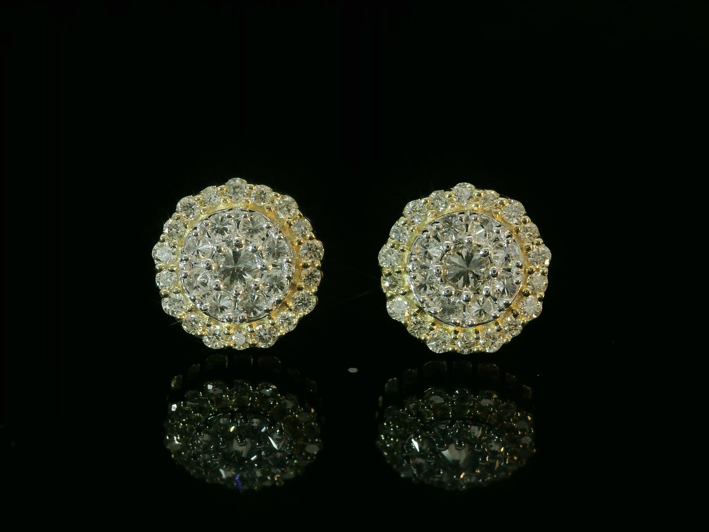 10K YELLOW GOLD DIAMOND EARRINGS
