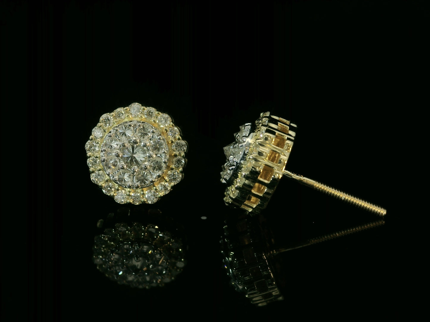 10K YELLOW GOLD DIAMOND EARRINGS