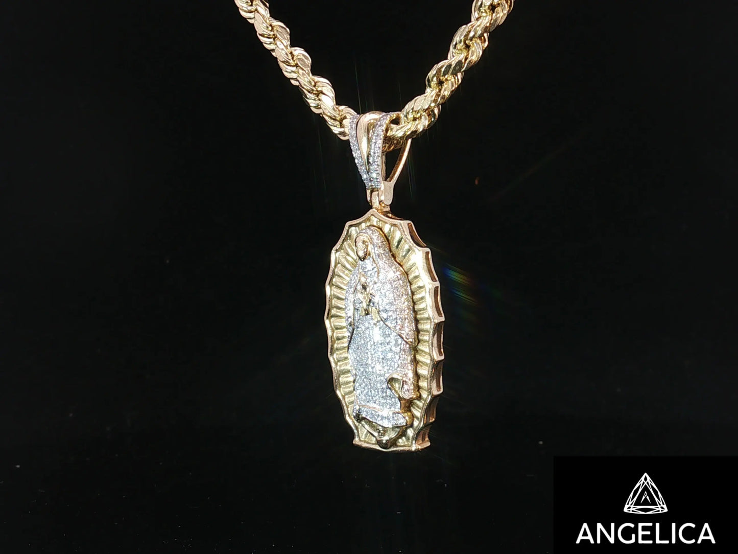 10K YELLOW GOLD DIAMOND PENDANT Angelica Jewellers