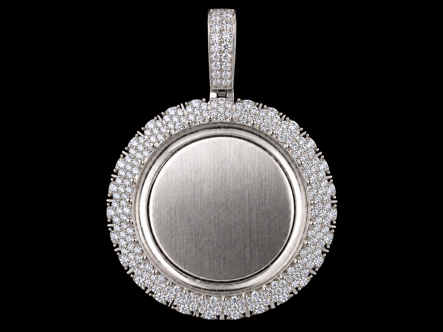 14K Gold Diamond Memory Picture Pendant