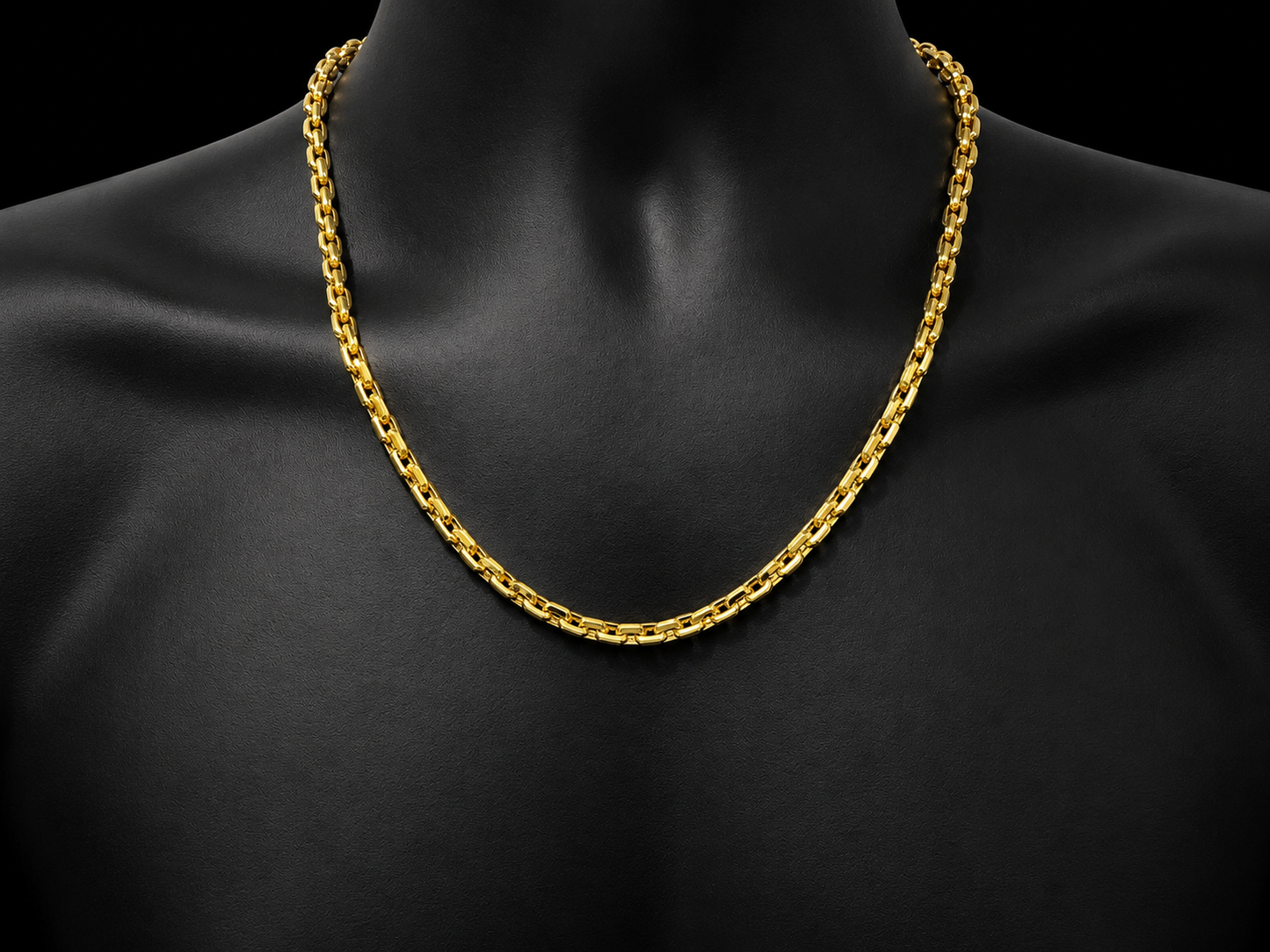 10K Yellow Gold Box Link Chain – 6mm, 22”, 27.5g