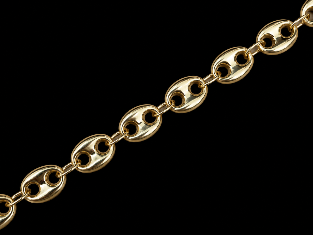 10K Yellow Gold Gucci Puff Chain – 9mm Angelica Jewellers