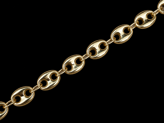 10K Yellow Gold Gucci Puff Chain – 9mm Angelica Jewellers