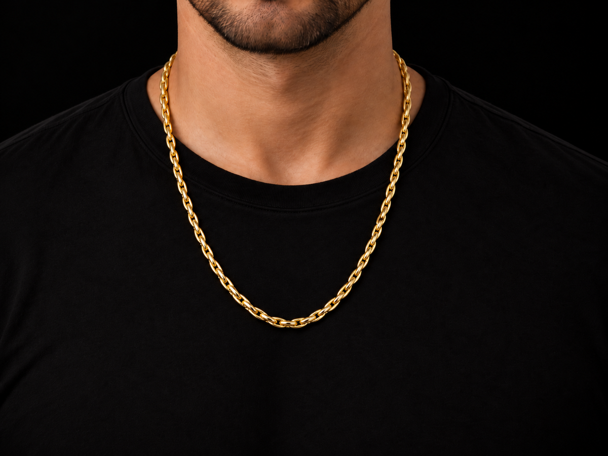 10K Yellow Gold Popcorn Chain – 5.50MM