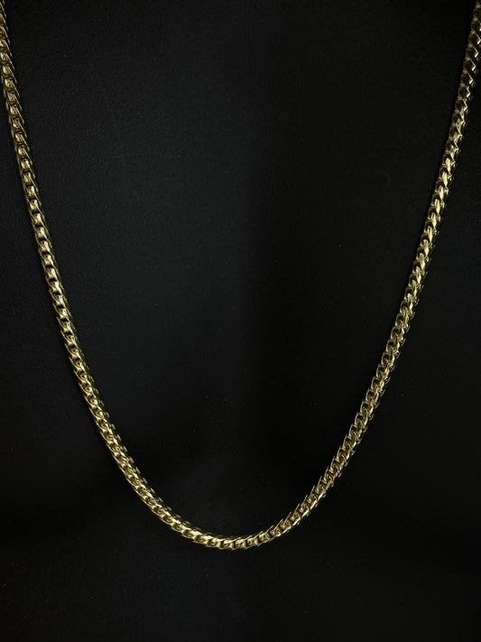 10K YELLOW GOLD SOLID FRANCO CHAIN 4.50mm 30 INCHES