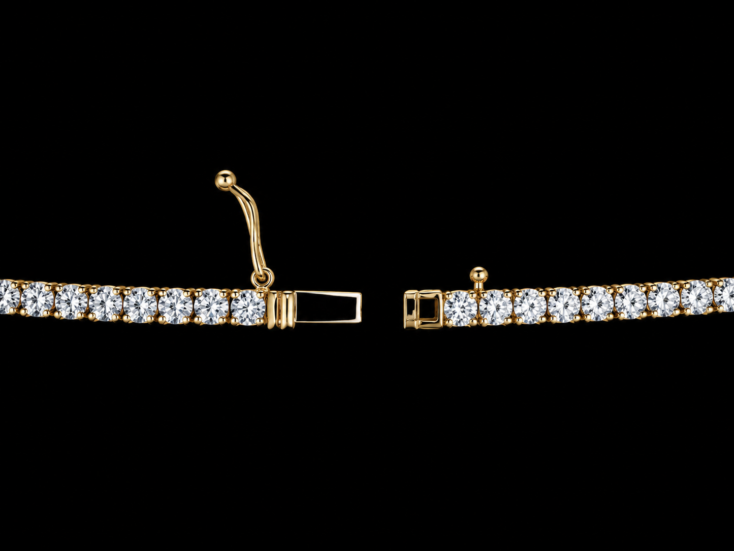 14K Gold 2.90mm Natural Diamond Tennis Chain – 9.50 CTW, 17”