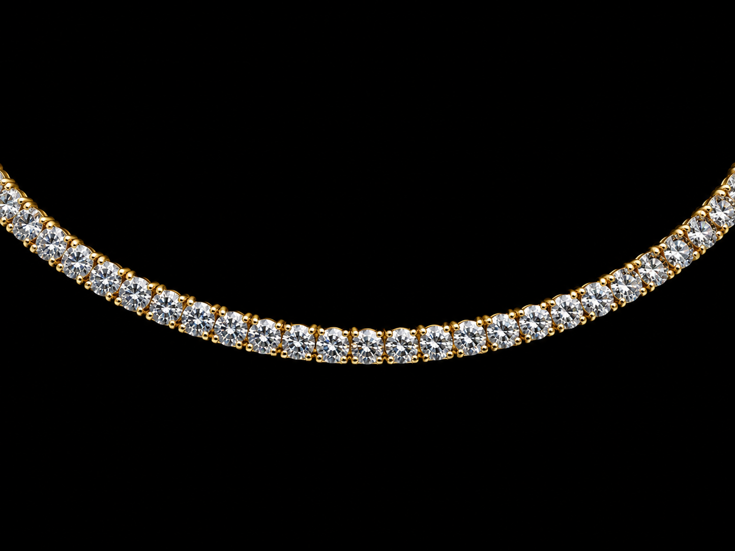 14K Gold 2.90mm Natural Diamond Tennis Chain – 9.50 CTW, 17”