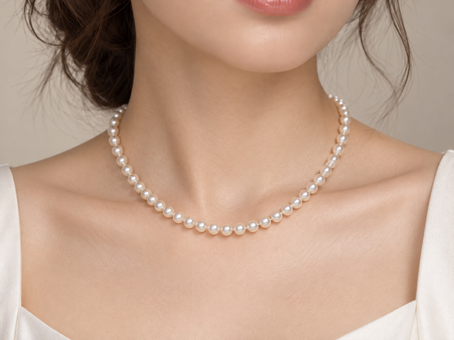 Freshwater Pearl AAA 6.5–7 mm Necklace with 10K Gold Clasp