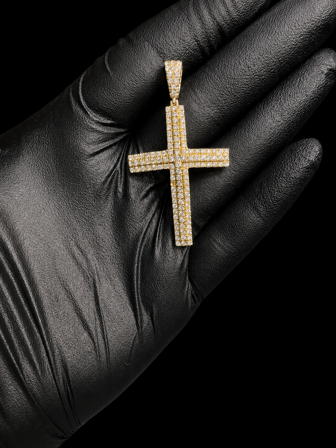 10K Gold Diamond Cross Pendant Angelica Jewellers