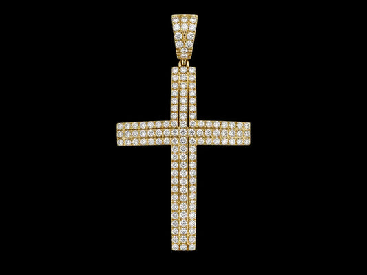 10K Gold Diamond Cross Pendant Angelica Jewellers