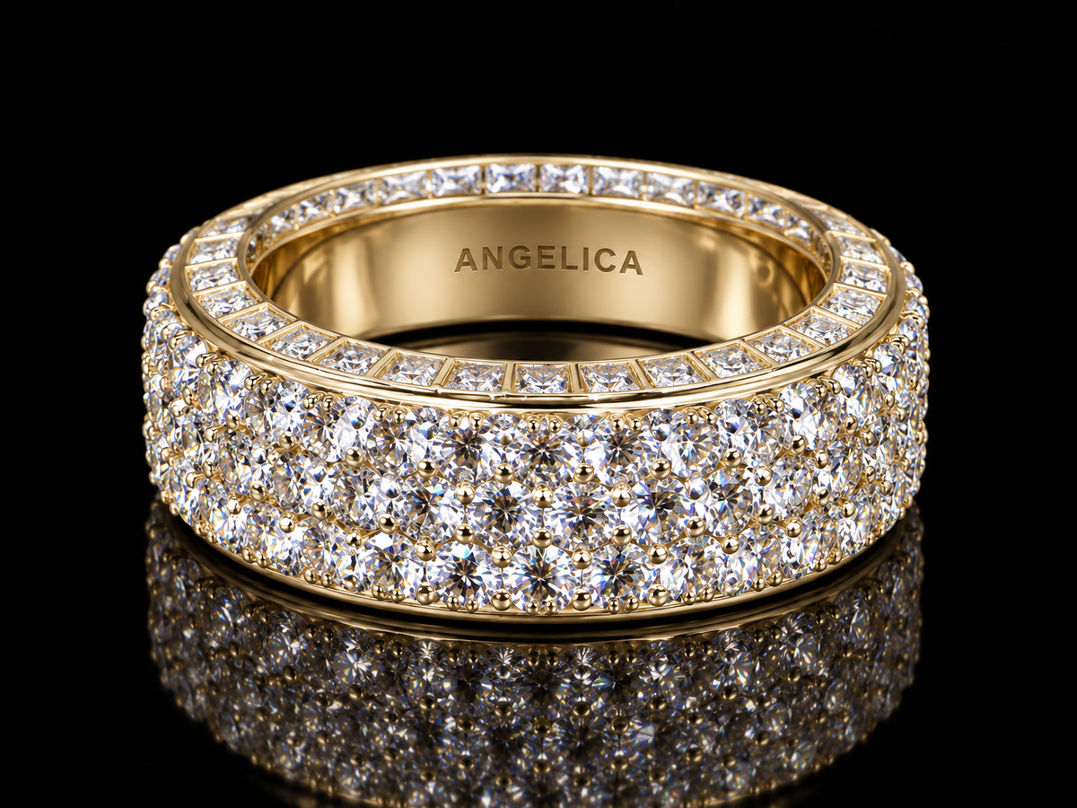 3.50 CT Pavé Diamond Band Ring