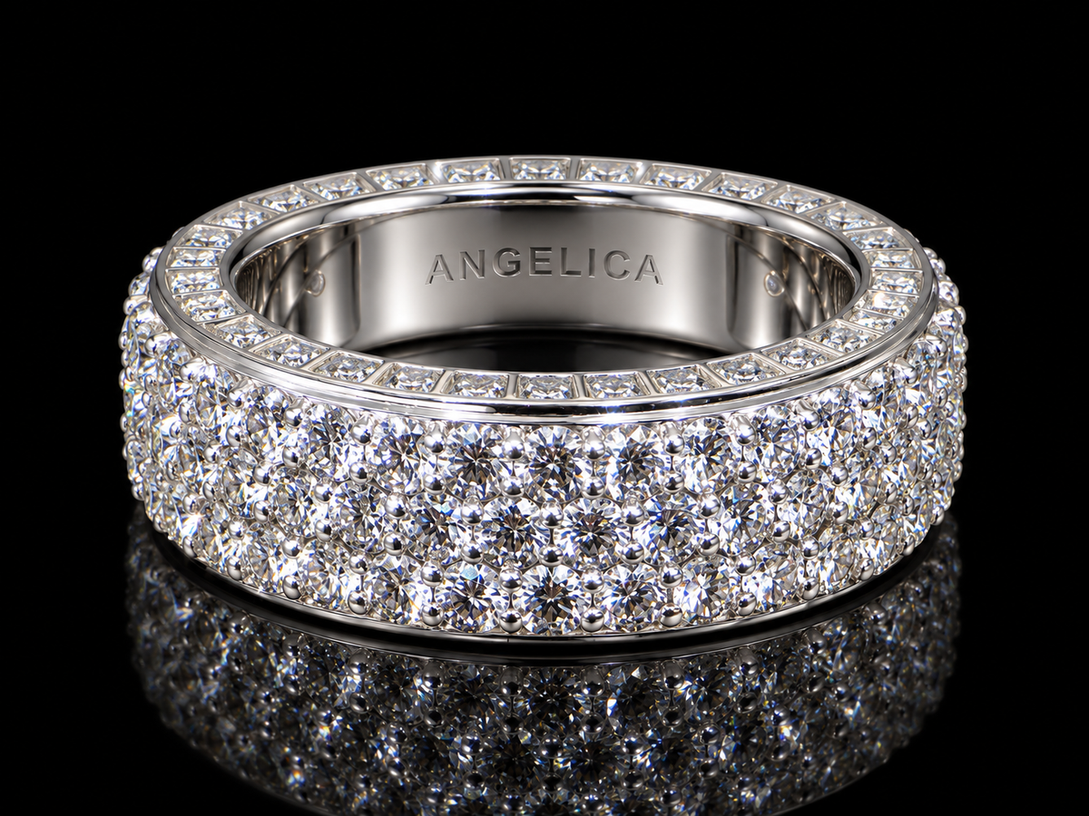 3.50 CT Pavé Diamond Band Ring