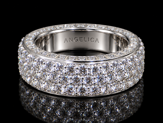 3.50 CT Pavé Diamond Band Ring