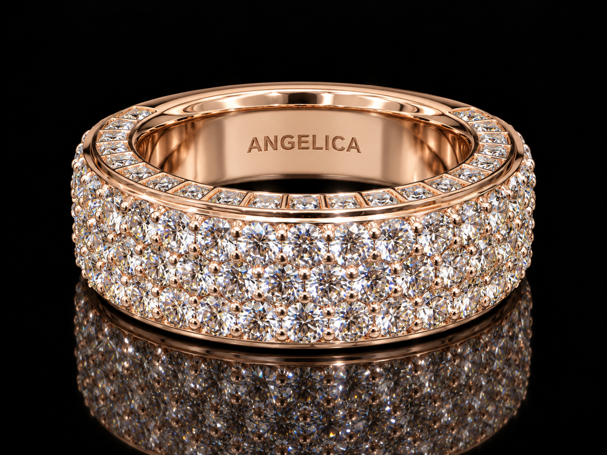 3.50 CT Pavé Diamond Band Ring