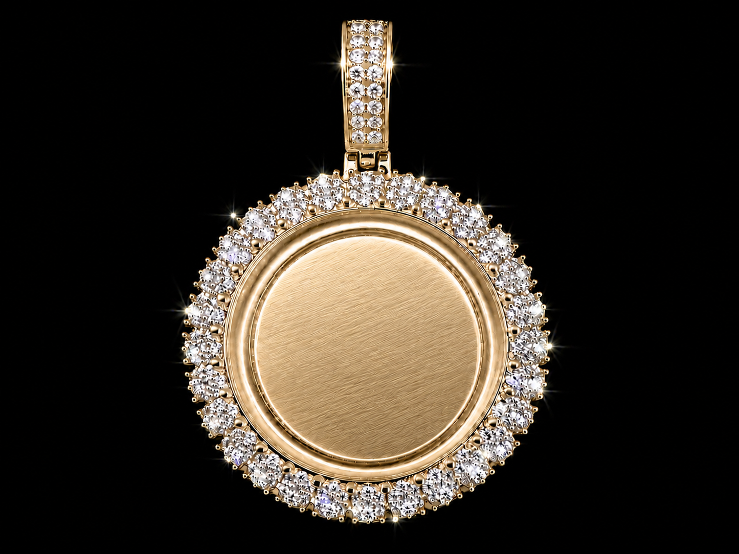 14K Gold & Diamond Memory Picture Pendant