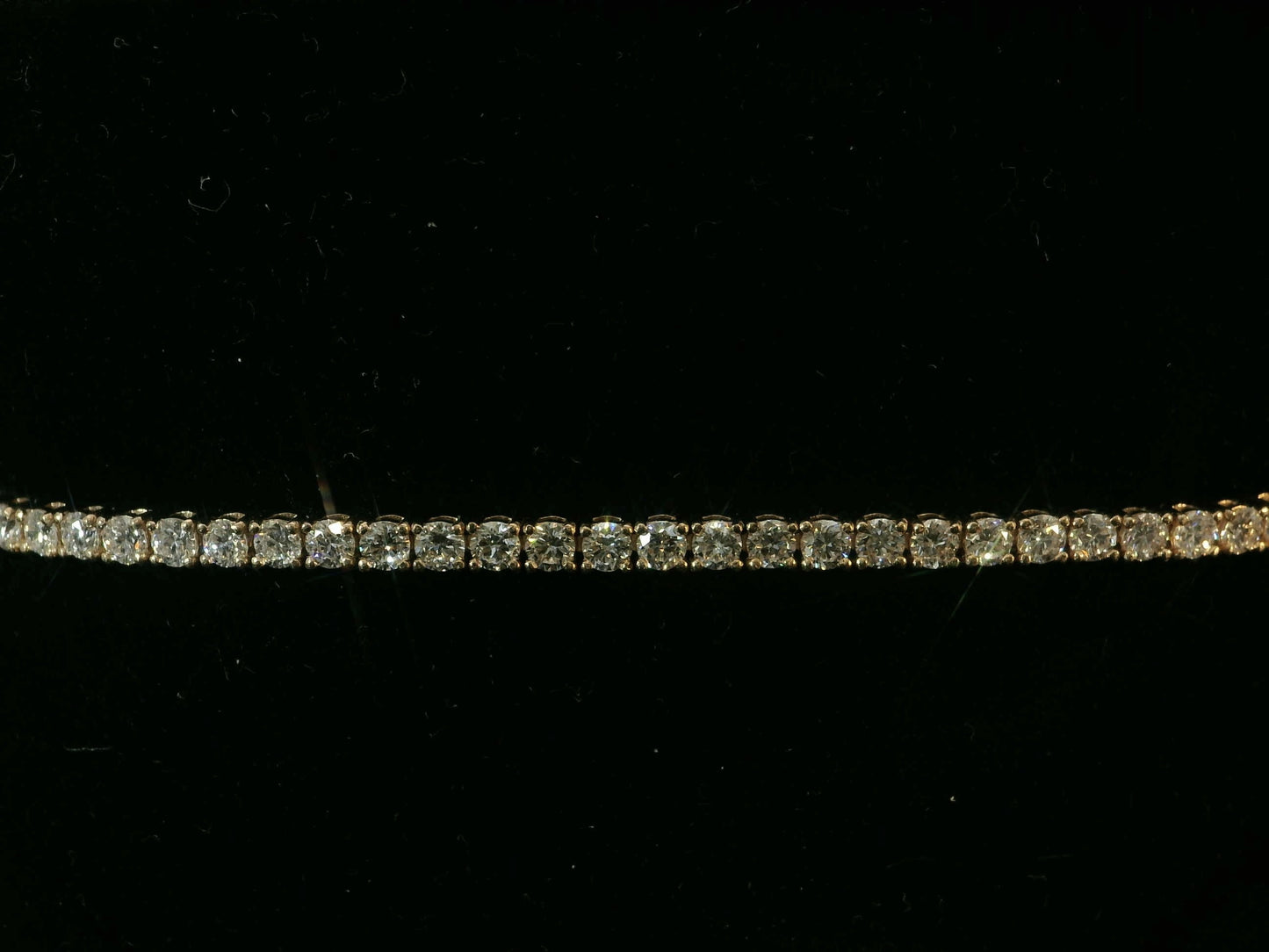 14K ROSE GOLD 2.25MM VVS F+ DIAMOND TENNIS BRACELET