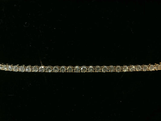 14K ROSE GOLD 2.25MM VVS F+ DIAMOND TENNIS BRACELET