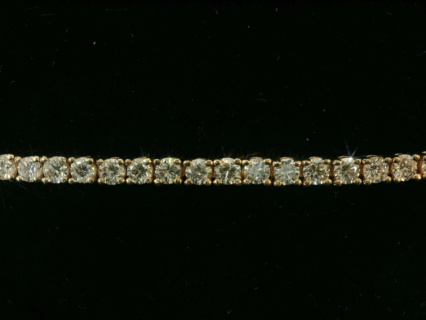 14K ROSE GOLD 2.80MM VVS F+ DIAMOND TENNIS BRACELET