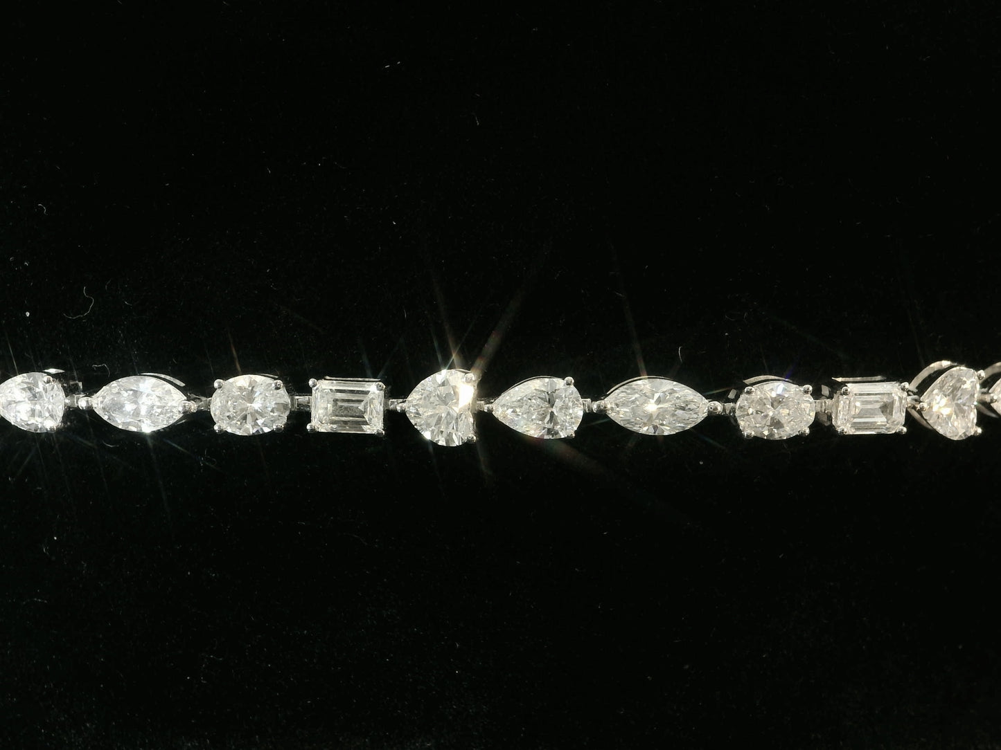 14K WHITE GOLD 3.70MM VVS-VS F+ LAB DIAMOND TENNIS BRACELET