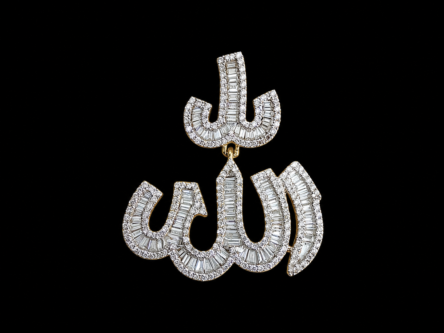 10K Gold Diamond Allah Pendant Angelica Jewellers