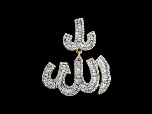 10K Gold Diamond Allah Pendant Angelica Jewellers