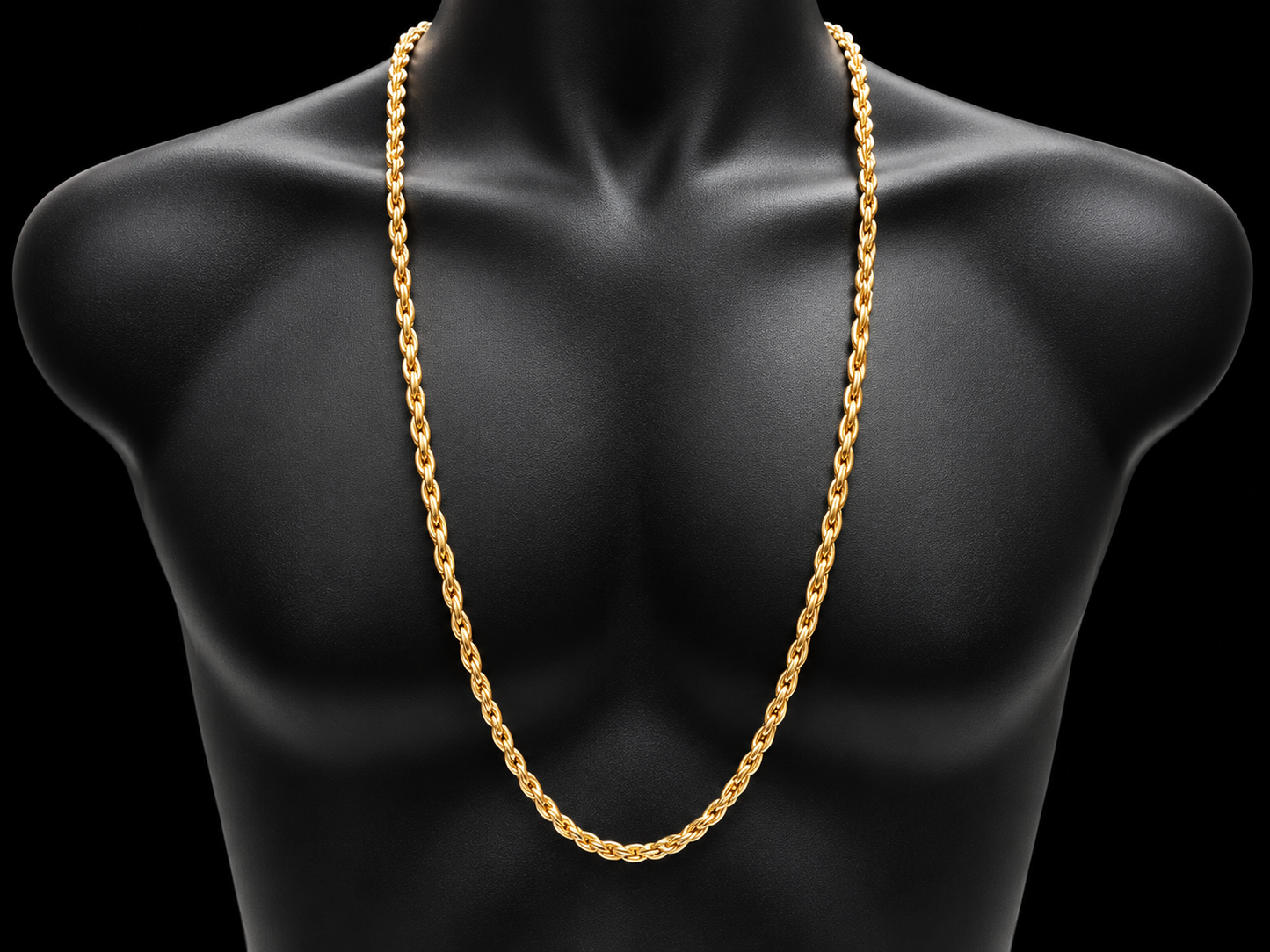 10K Yellow Gold Popcorn Chain – 5.50MM