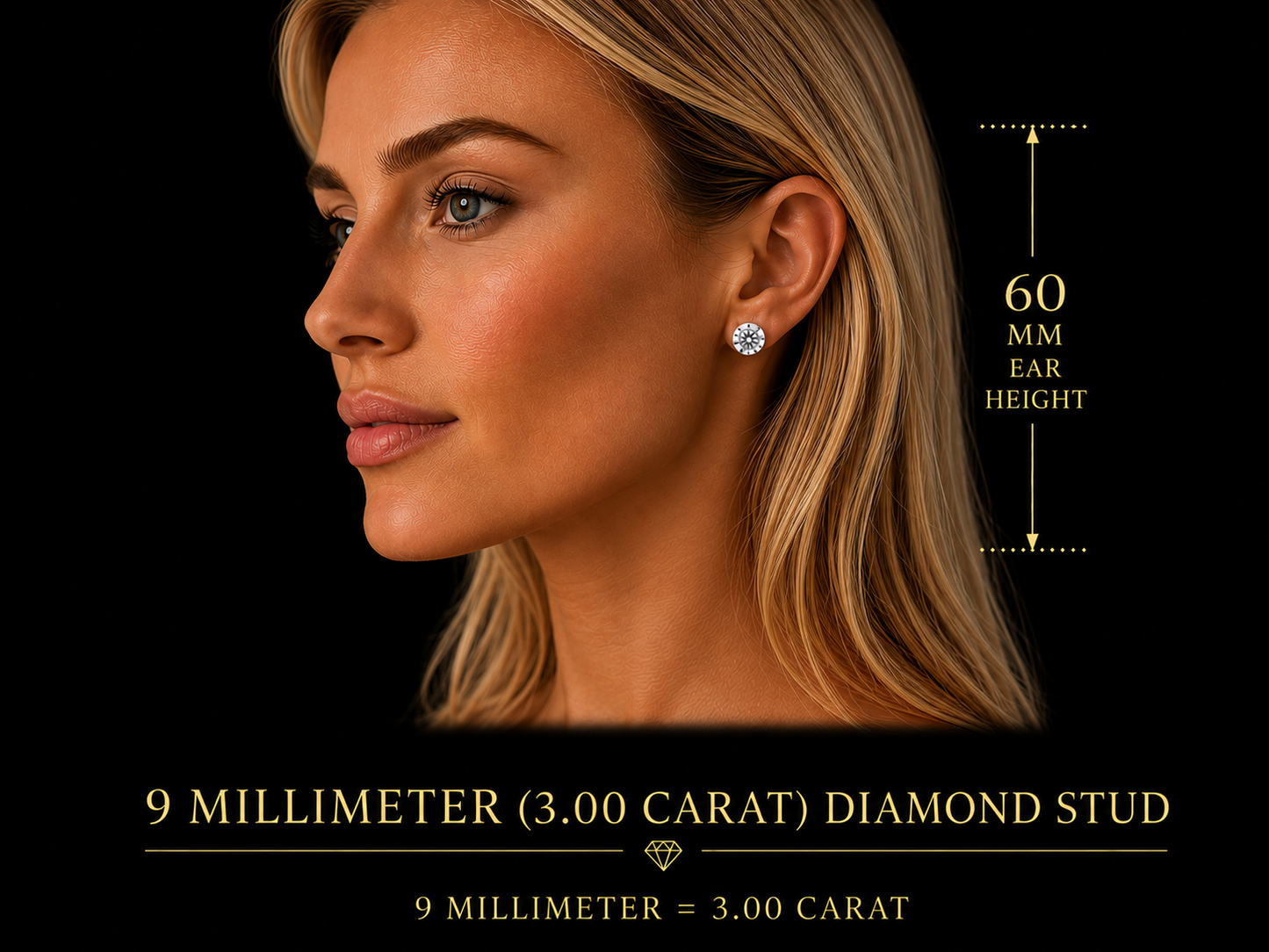 14K  Gold Martini 4-Prong Screw Back Diamond Stud Earrings | Lab Grown VS1 E | Excellent Cut