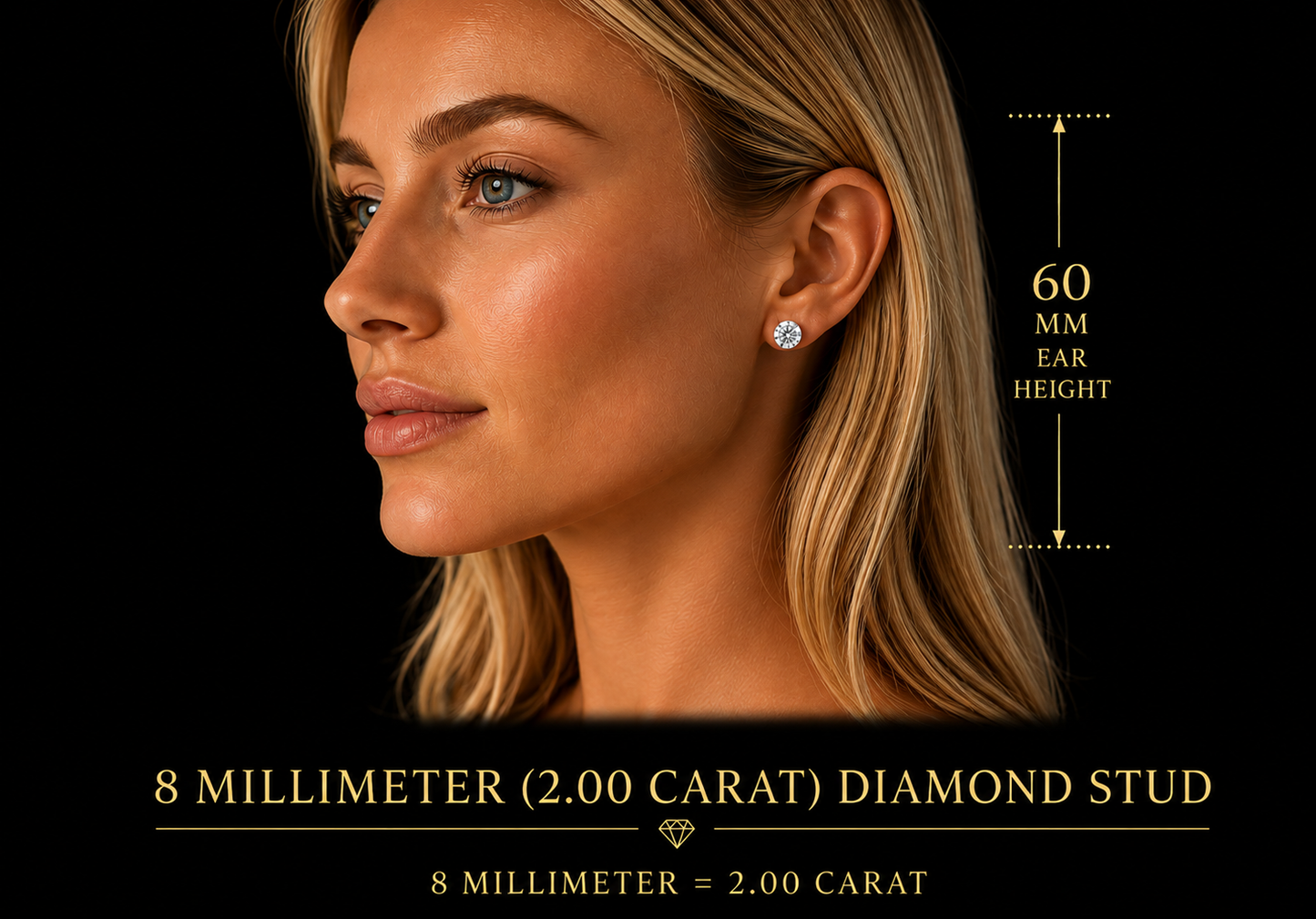 14K  Gold Martini 4-Prong Screw Back Diamond Stud Earrings | Lab Grown VS1 E | Excellent Cut