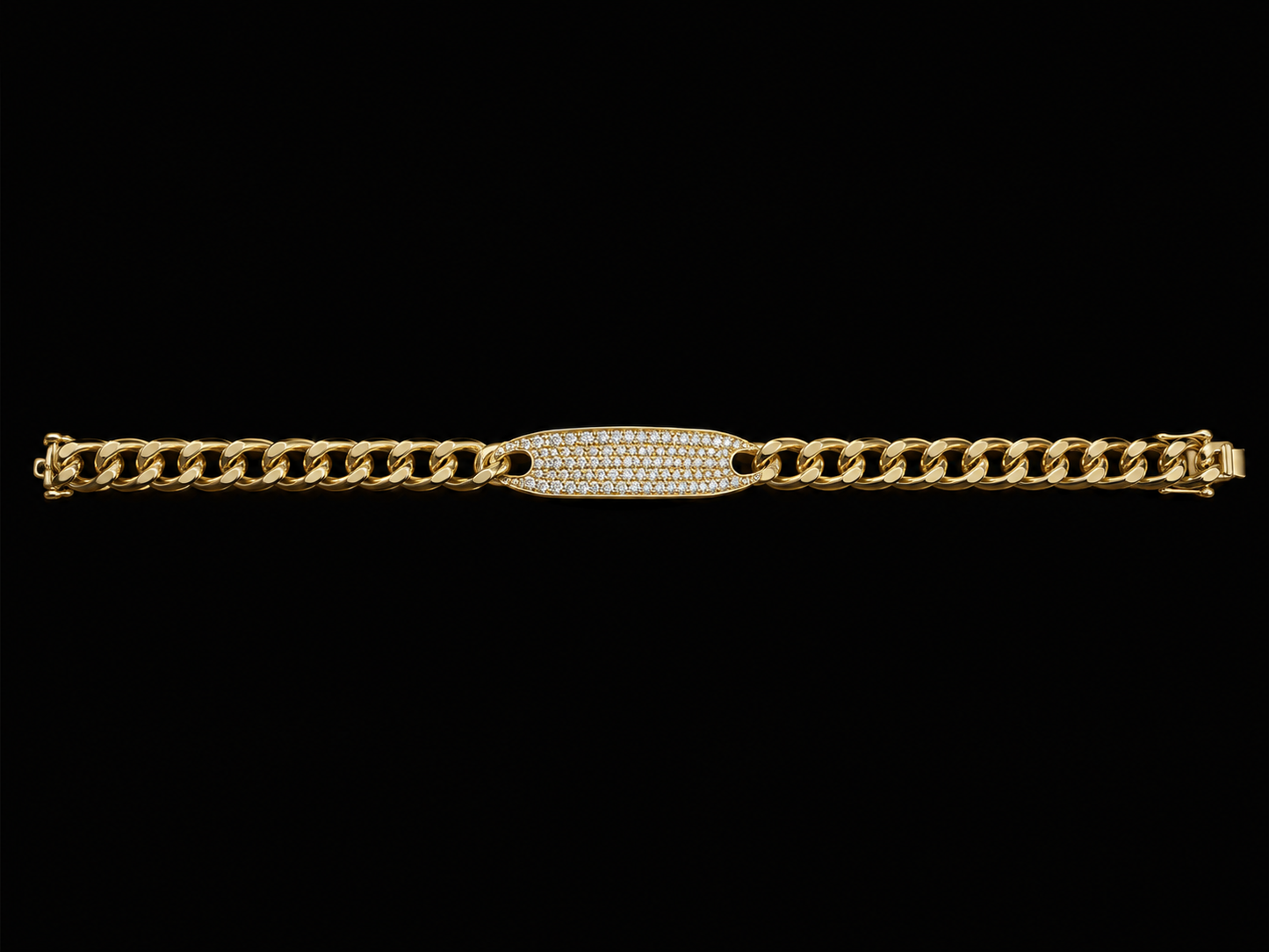 14K Yellow Gold Diamond ID Bracelet – 0.85 CTW SI G-H Angelica Jewellers