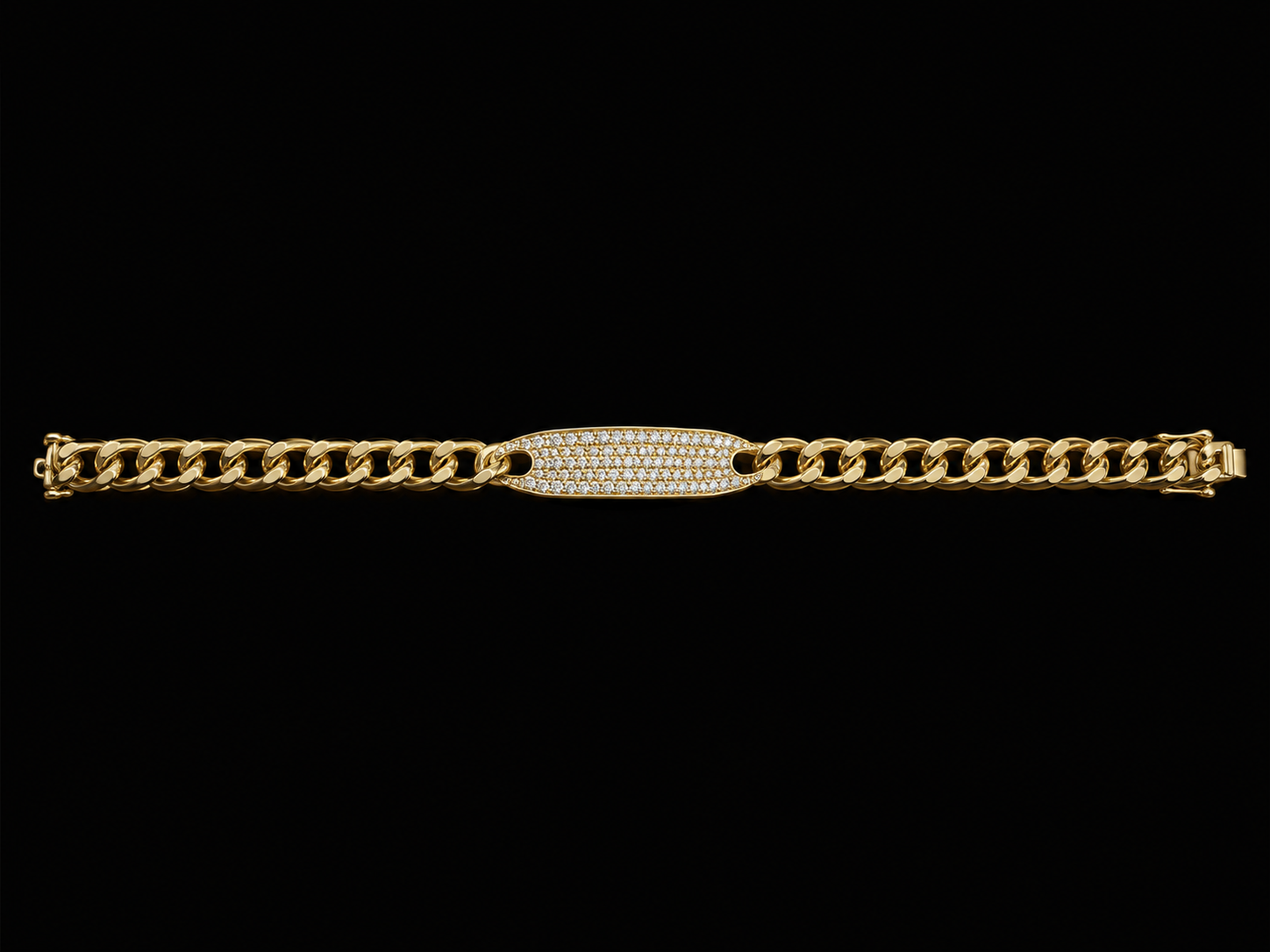 14K Yellow Gold Diamond ID Bracelet – 0.85 CTW SI G-H Angelica Jewellers