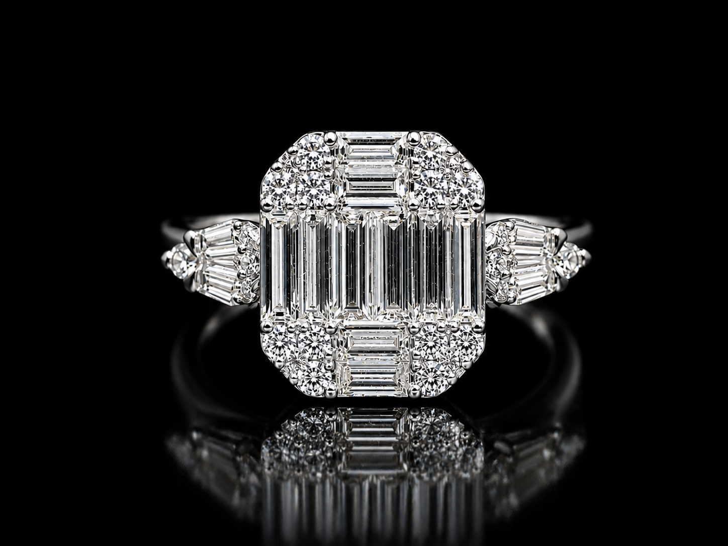 14K White Gold 2.00 CT Oval Lab-Grown Diamond Solitaire Engagement Ring (Copy) Angelica Jewellers