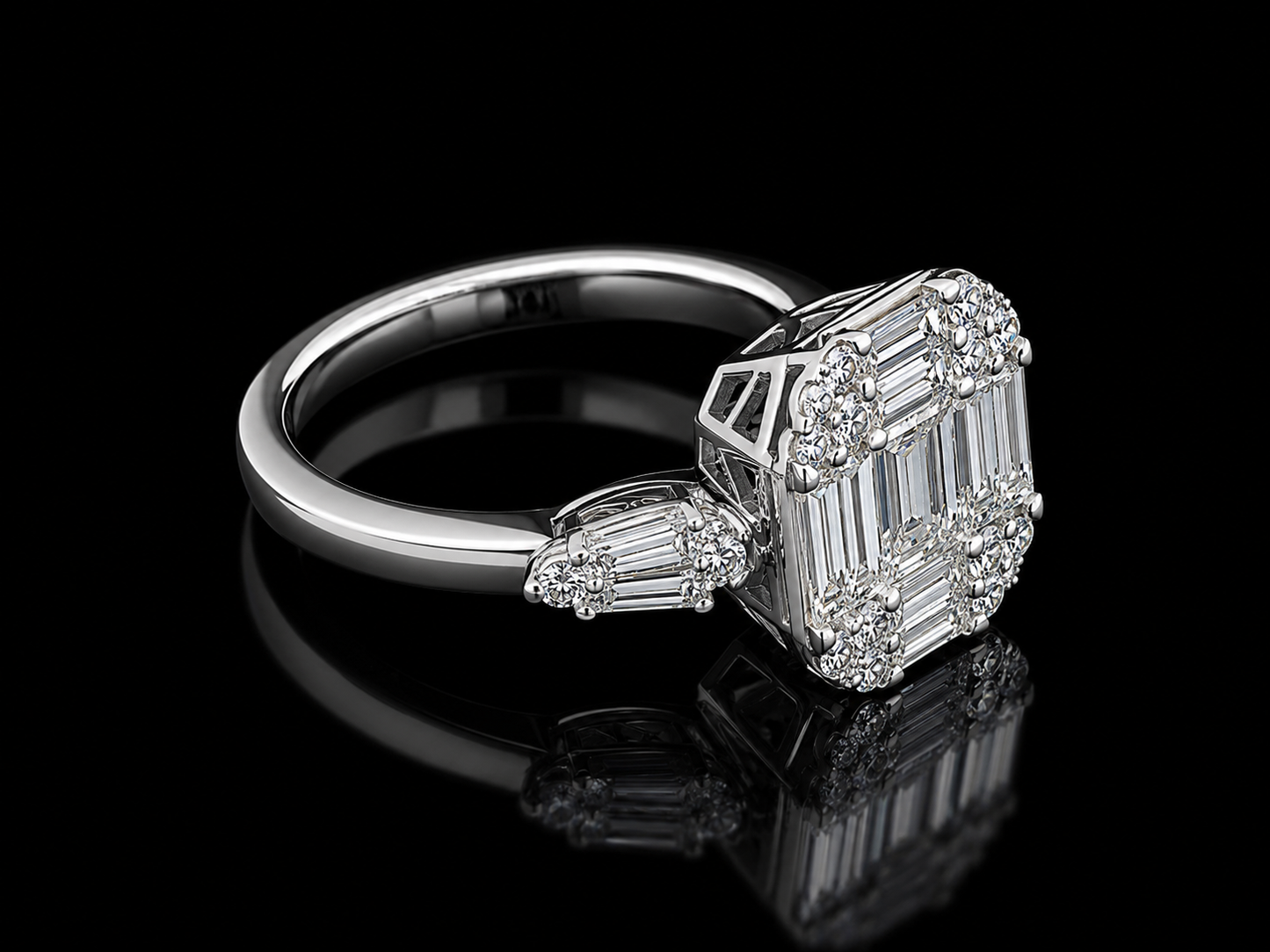 14K White Gold 2.00 CT Oval Lab-Grown Diamond Solitaire Engagement Ring (Copy) Angelica Jewellers