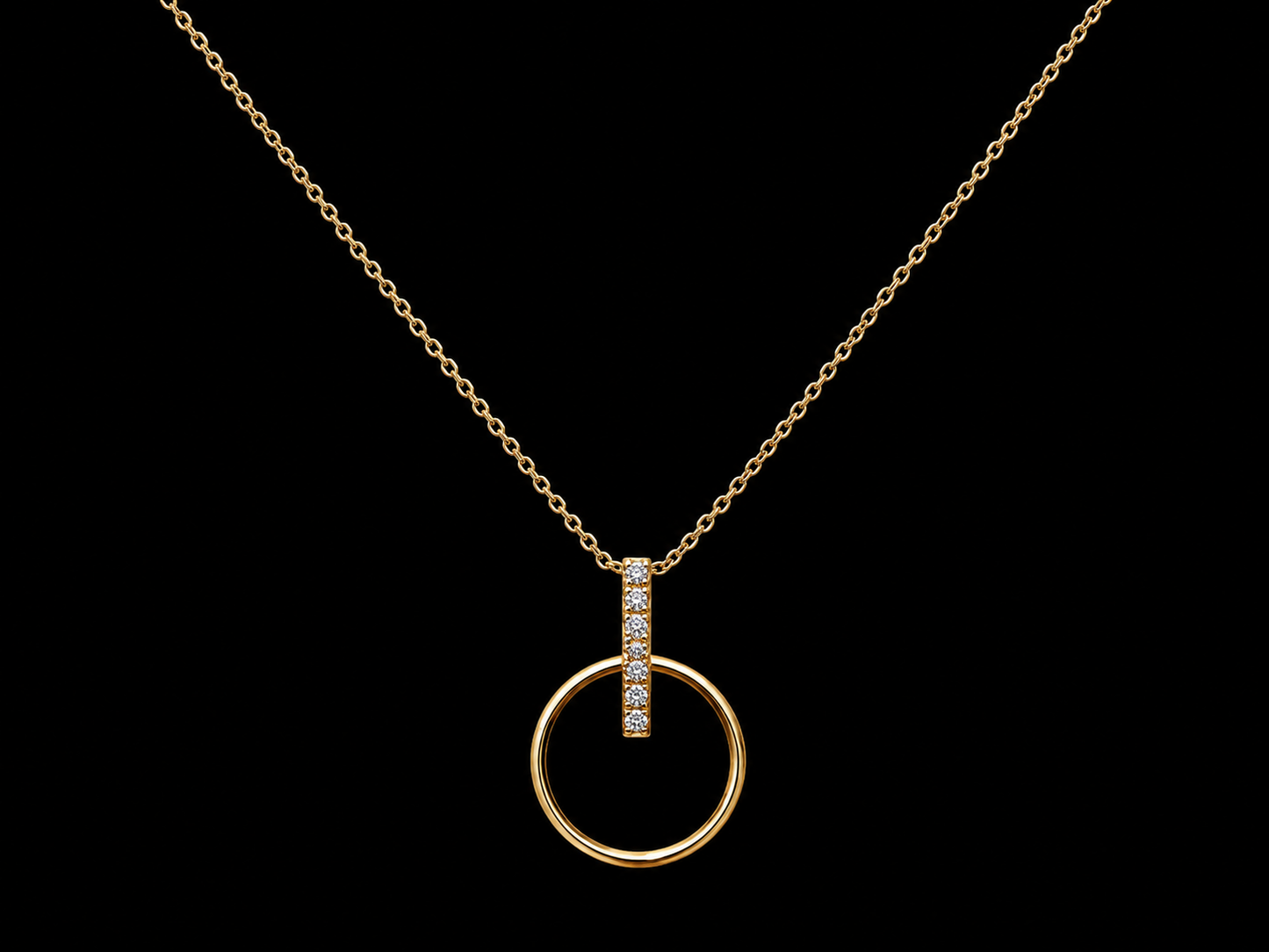 18K Yellow Gold Natural Diamond Clover Necklace – 0.06 CT (Copy) Angelica Jewellers