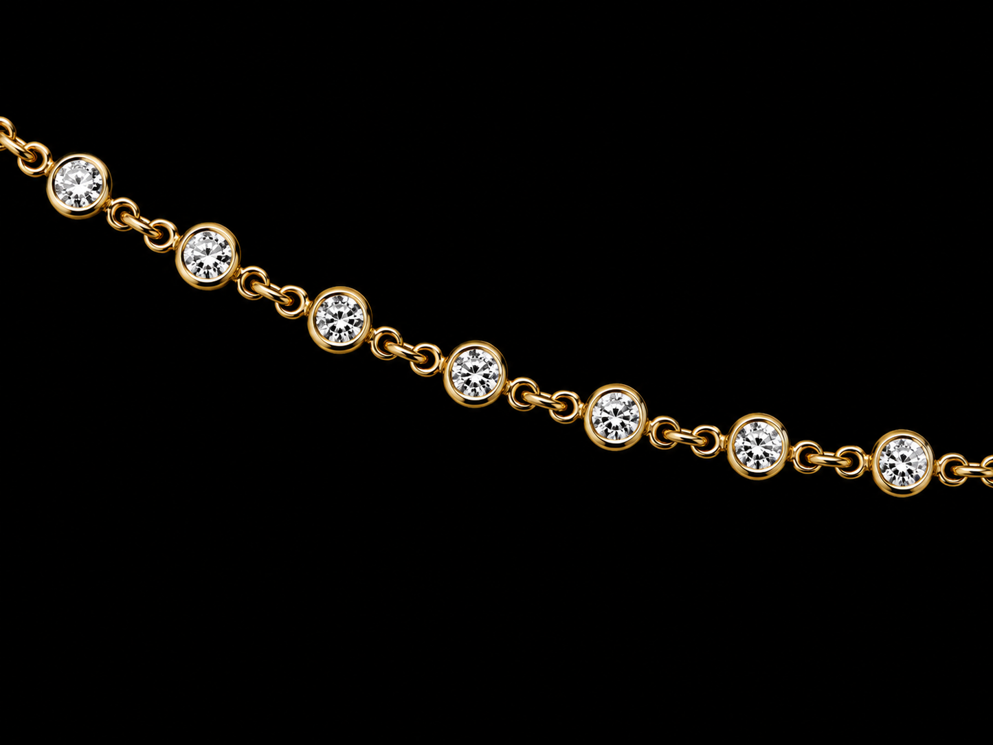 14K Yellow Gold Evil Eye Cuban Chain Necklace | Natural Diamonds &amp; Blue Sapphires | 4mm Cuban Link (Copy) Angelica Jewellers