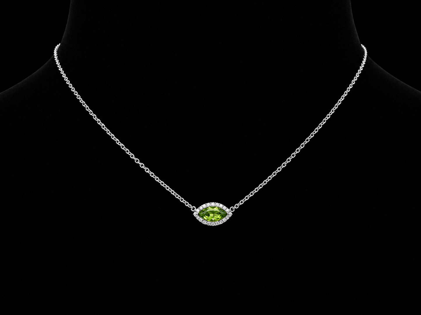 14K White Gold Open Heart Diamond Necklace | 0.76 CTW VVS D–F Natural Diamonds (Copy) Angelica Jewellers