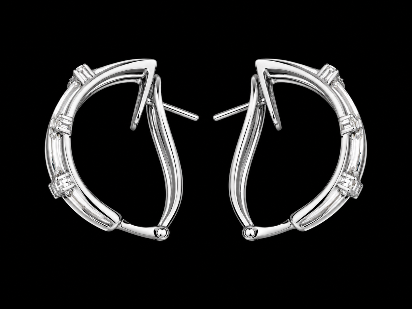 18K Yellow &amp; White Gold Cuban Link Diamond Drop Earrings – 1.70 CT Natural Diamonds (Copy) superbell