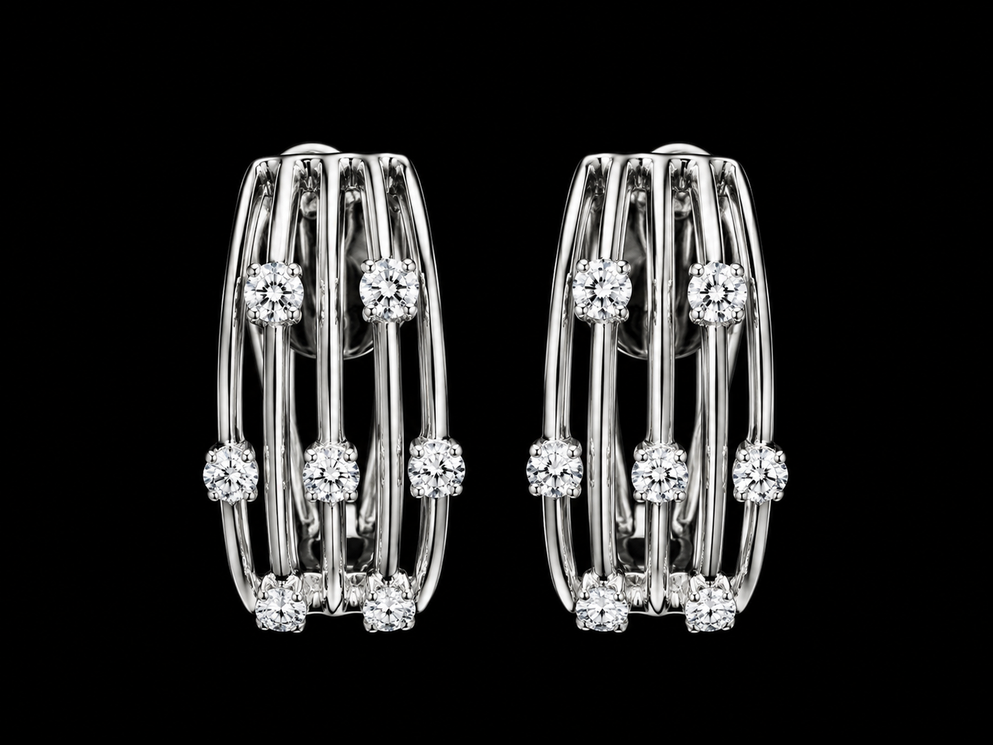 18K Yellow &amp; White Gold Cuban Link Diamond Drop Earrings – 1.70 CT Natural Diamonds (Copy) superbell