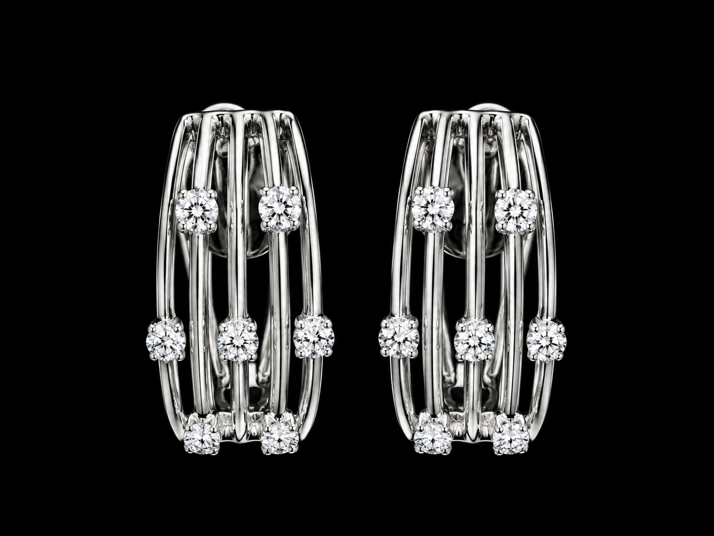 18K Yellow &amp; White Gold Cuban Link Diamond Drop Earrings – 1.70 CT Natural Diamonds (Copy) superbell