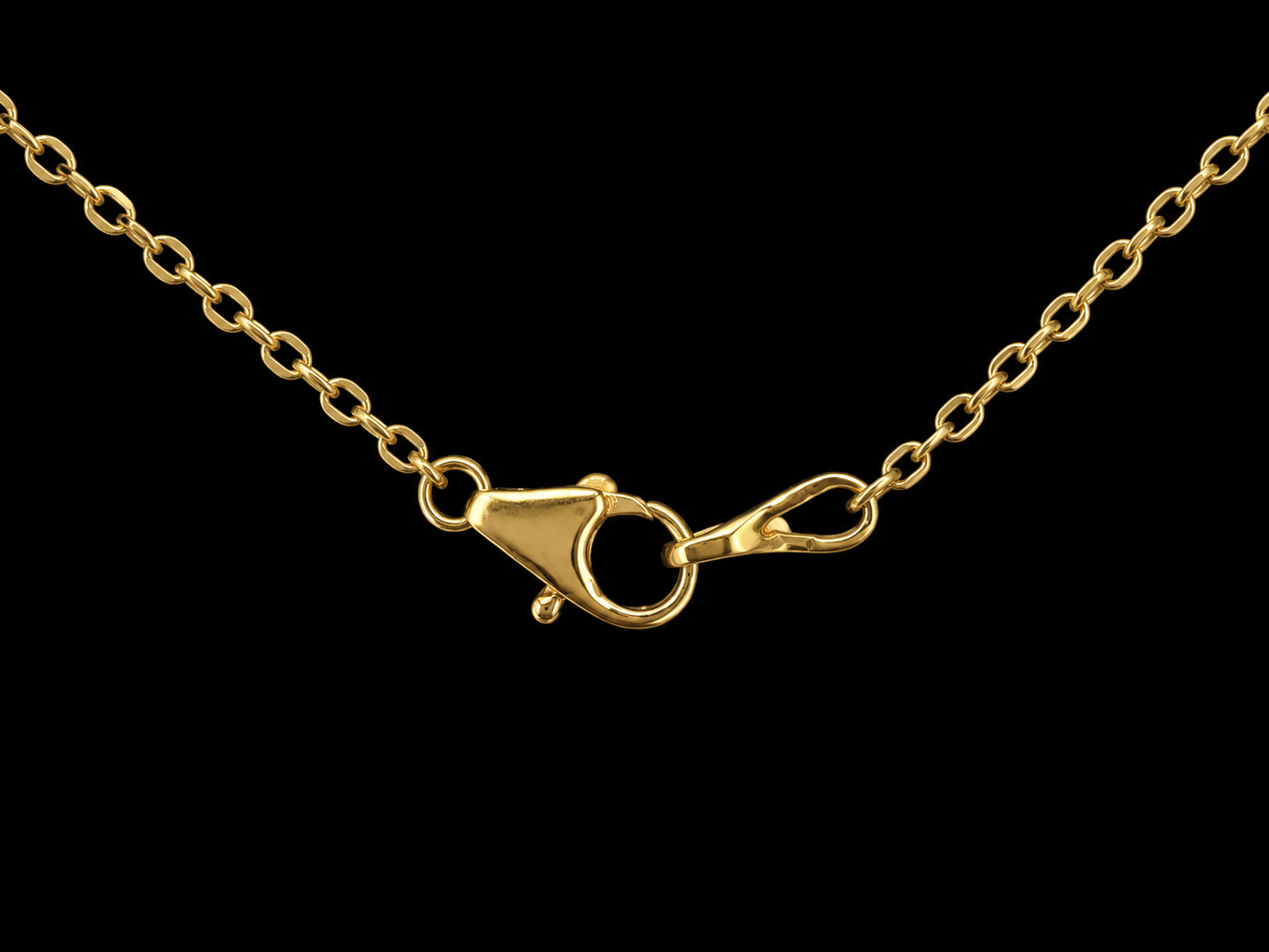 14K Yellow Gold Lab-Grown Diamond Station Dangle Necklace – 0.46 CT VS/VVS F+ | 7 Bezel-Set Diamonds Angelica Jewellers X Waves