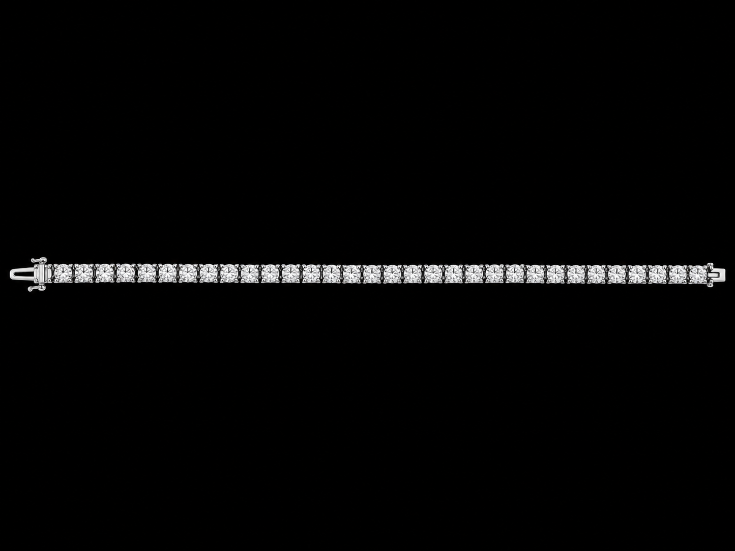 14K White Gold 18.48 CTW  Diamond Tennis Bracelet – 8.5 Inches Angelica Jewellers
