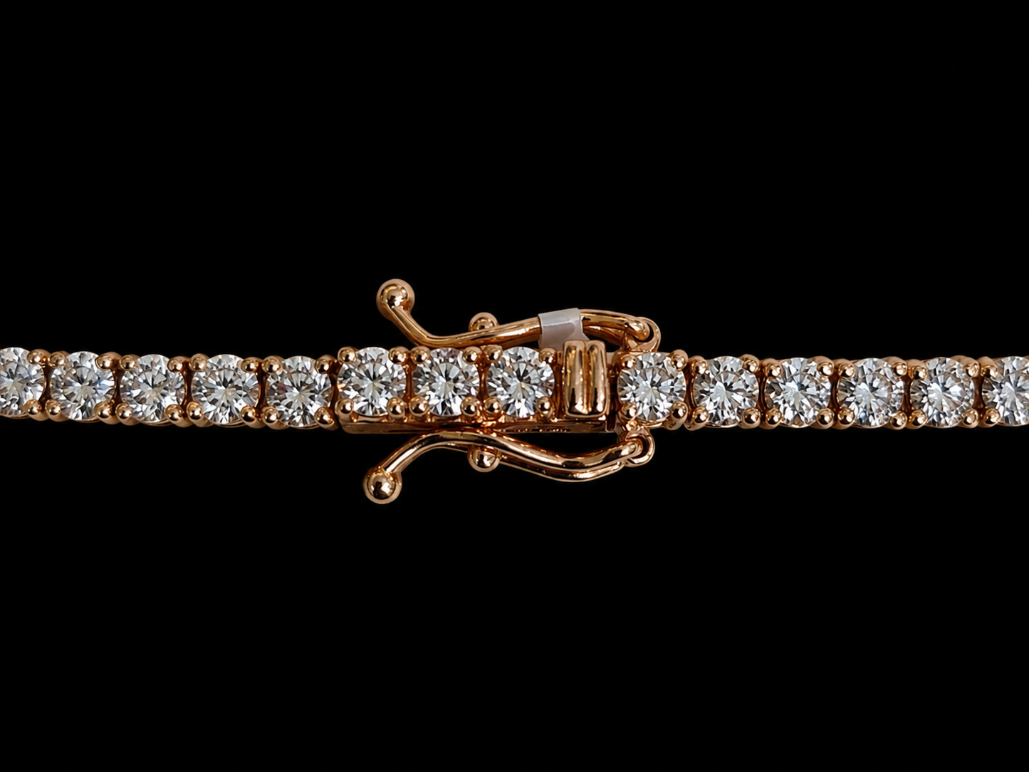 14K Rose Gold 3.66 CT Natural Diamond Classic Tennis Bracelet-2.8MM Angelica Jewellers